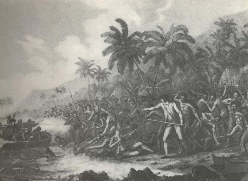william r clark cook dodades av hawaianer i febri 1779